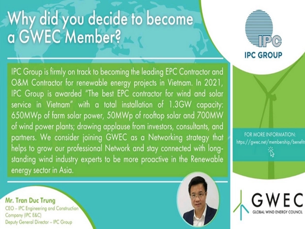 IPC Group chính thức trở thành thành viên của GWEC