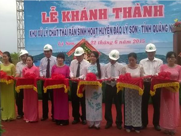 Khánh thành Khu xử lý chất thải rắn sinh hoạt tại huyện đảo Lý Sơn