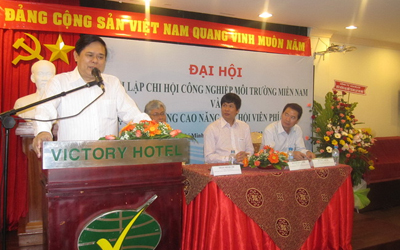 Lời chúc mừng của Chủ tịch Hiệp hội CNMT Việt Nam Nhân dịp ra mắt trang thông tin điên tử của Hiệp hội CNMT